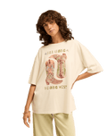The Billabong Womens Ready To Roam T-Shirt in White Cap