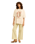 The Billabong Womens Ready To Roam T-Shirt in White Cap