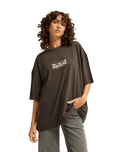 The Billabong Womens Tropical Filmore T-Shirt in Off Black