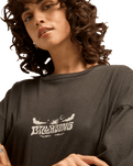 The Billabong Womens Tropical Filmore T-Shirt in Off Black