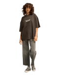 The Billabong Womens Tropical Filmore T-Shirt in Off Black
