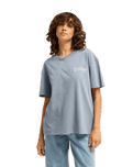The Billabong Womens Every Other Shell T-Shirt in Salted Blue