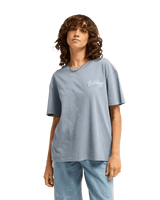 The Billabong Womens Every Other Shell T-Shirt in Salted Blue