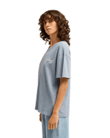 The Billabong Womens Every Other Shell T-Shirt in Salted Blue