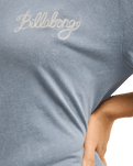 The Billabong Womens Every Other Shell T-Shirt in Salted Blue
