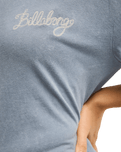 The Billabong Womens Every Other Shell T-Shirt in Salted Blue