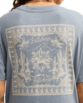 The Billabong Womens Every Other Shell T-Shirt in Salted Blue