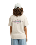 The Billabong Womens Heritage Backer T-Shirt in Grey Heather