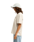 The Billabong Womens Heritage Backer T-Shirt in Grey Heather