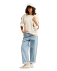 The Billabong Womens Heritage Backer T-Shirt in Grey Heather