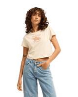 The Billabong Womens Outpost Ritual T-Shirt in White Cap