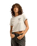 The Billabong Womens Magic Sunset T-Shirt in Grey Heather