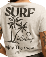 The Billabong Womens Magic Sunset T-Shirt in Grey Heather