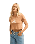 The Billabong Womens Surfing In Town T-Shirt in Sugar Almond
