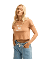 The Billabong Womens Surfing In Town T-Shirt in Sugar Almond