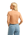 The Billabong Womens Surfing In Town T-Shirt in Sugar Almond
