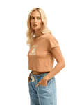 The Billabong Womens Surfing In Town T-Shirt in Sugar Almond
