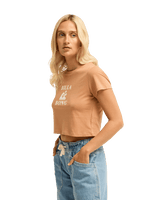 The Billabong Womens Surfing In Town T-Shirt in Sugar Almond
