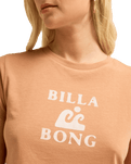 The Billabong Womens Surfing In Town T-Shirt in Sugar Almond