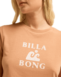 The Billabong Womens Surfing In Town T-Shirt in Sugar Almond