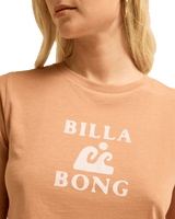The Billabong Womens Surfing In Town T-Shirt in Sugar Almond