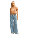 The Billabong Womens Surfing In Town T-Shirt in Sugar Almond