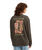 The Billabong Womens Rinding West Long Sleeve T-Shirt in Off Black