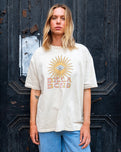 Adventure Division Good Vibes True Boy T-Shirt in Oatmeal