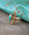 Elder Bird Turquoise Ring in Gold Plated Brass
