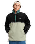 The Billabong Mens Space Lobster Fleece Jacket in Sagebrush