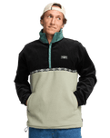 The Billabong Mens Space Lobster Fleece Jacket in Sagebrush