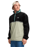 The Billabong Mens Space Lobster Fleece Jacket in Sagebrush
