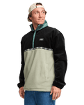 The Billabong Mens Space Lobster Fleece Jacket in Sagebrush