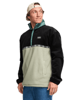 The Billabong Mens Space Lobster Fleece Jacket in Sagebrush