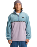 The Billabong Mens Space Lobster Fleece Jacket in Washed Blue