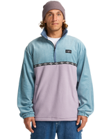 The Billabong Mens Space Lobster Fleece Jacket in Washed Blue