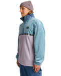 The Billabong Mens Space Lobster Fleece Jacket in Washed Blue