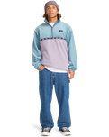 The Billabong Mens Space Lobster Fleece Jacket in Washed Blue