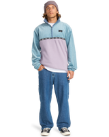 The Billabong Mens Space Lobster Fleece Jacket in Washed Blue