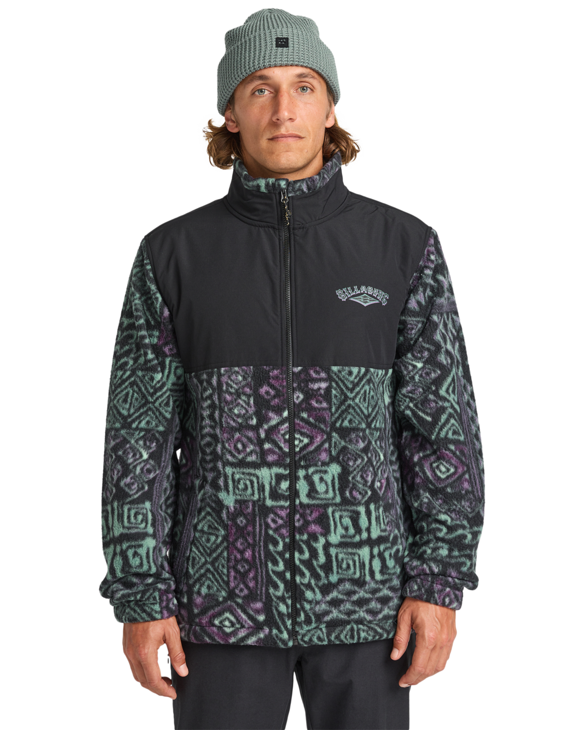 The Billabong Mens Adventure Division Boundary Re-Issue Fleece Jacket in Multi