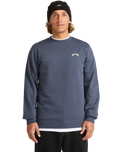 The Billabong Mens Arch Sweatshirt in Ombre Blue