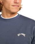 The Billabong Mens Arch Sweatshirt in Ombre Blue