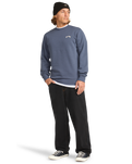 The Billabong Mens Arch Sweatshirt in Ombre Blue