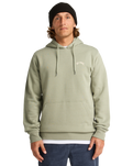 The Billabong Mens Arch Pullover Hoodie in Grey Green