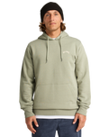 The Billabong Mens Arch Pullover Hoodie in Grey Green