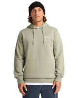 The Billabong Mens Arch Pullover Hoodie in Grey Green