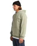 The Billabong Mens Arch Pullover Hoodie in Grey Green