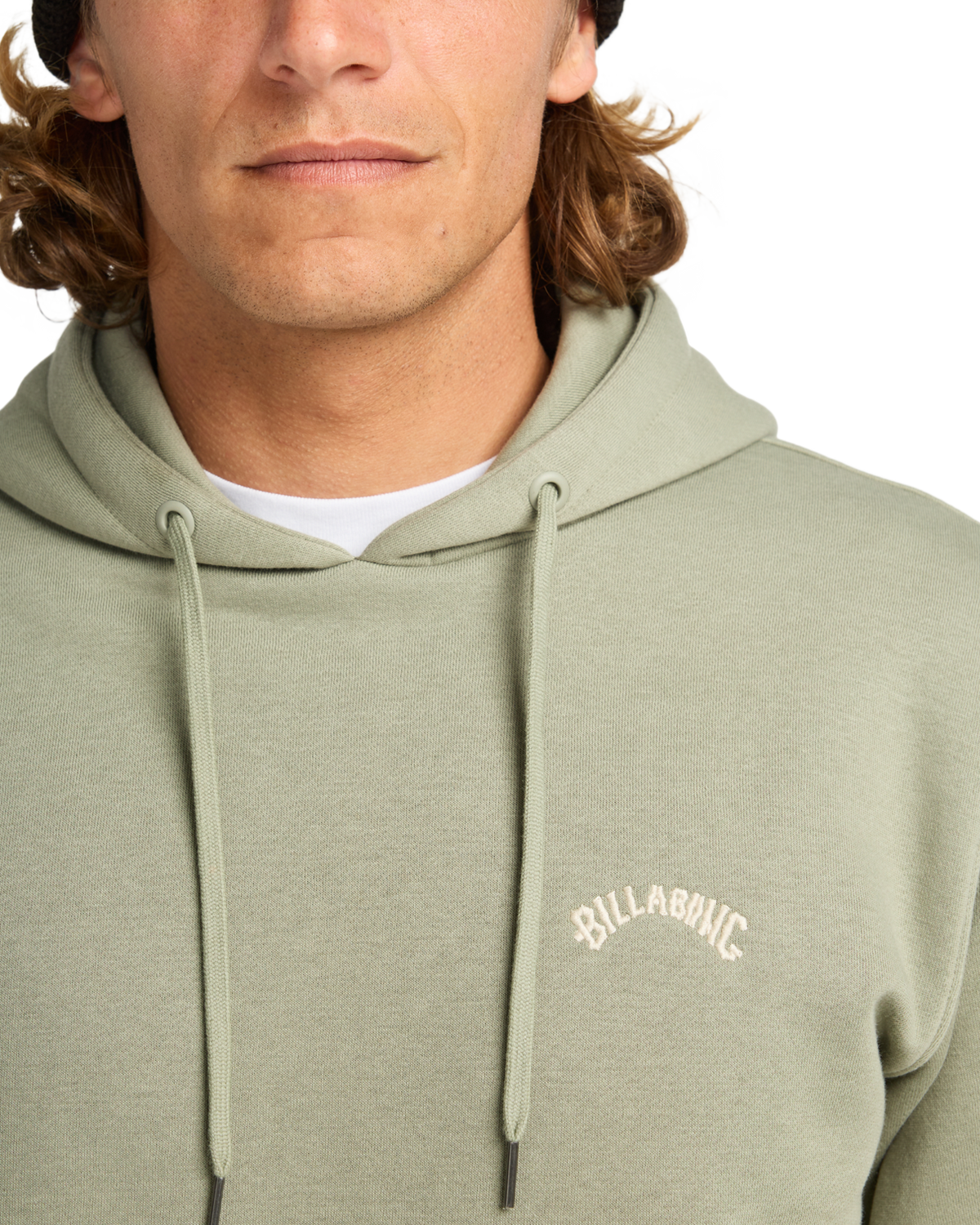 The Billabong Mens Arch Pullover Hoodie in Grey Green