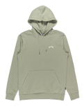 The Billabong Mens Arch Pullover Hoodie in Grey Green