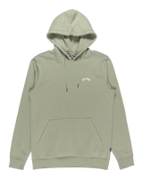 The Billabong Mens Arch Pullover Hoodie in Grey Green
